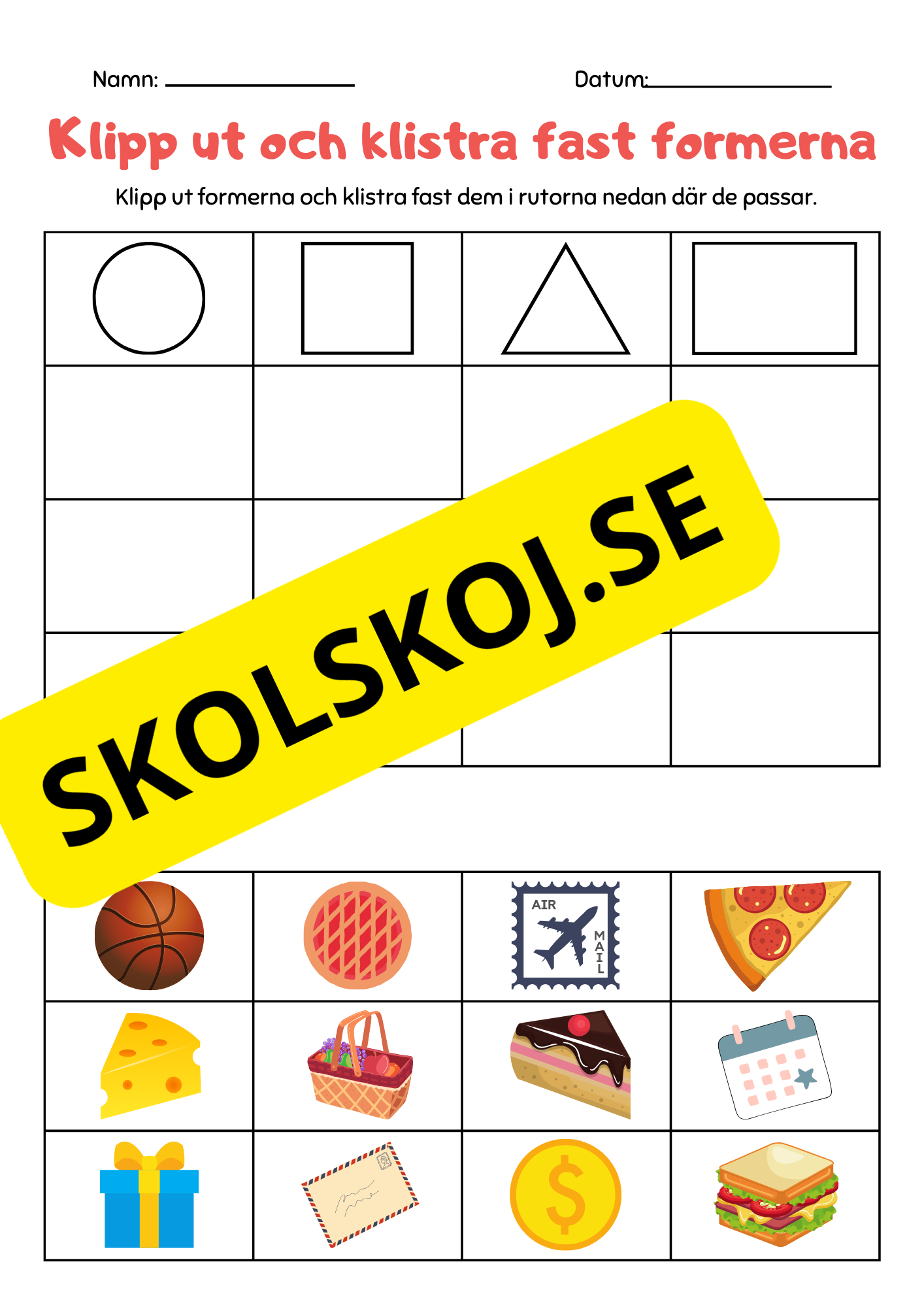 Vi lär oss former