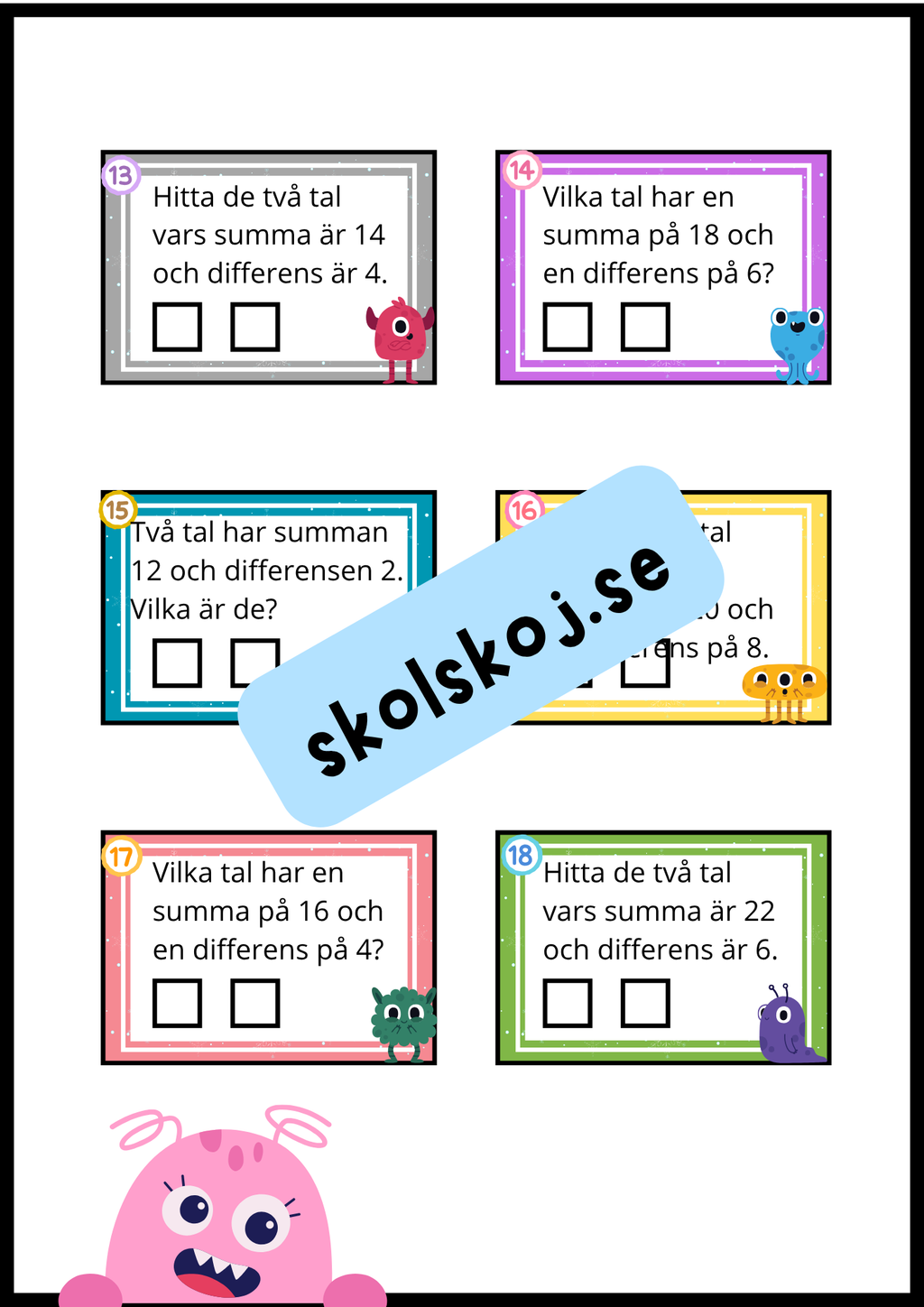 Vilka är talen?