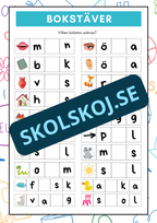 Vilken bokstav saknas?
