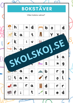 Vilken bokstav saknas?