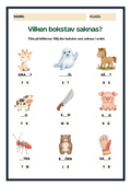 Vilken bokstav saknas? – Fonologisk medvetenhet