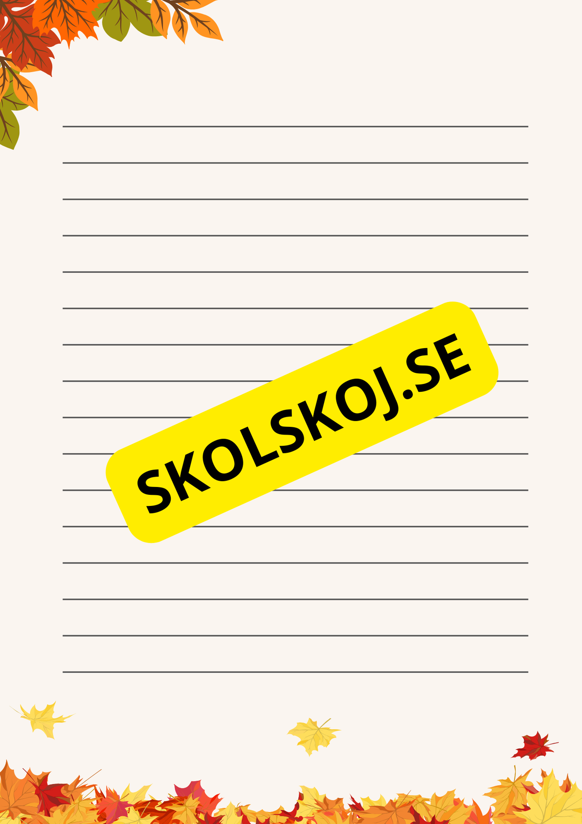 Vi skriver om hösten