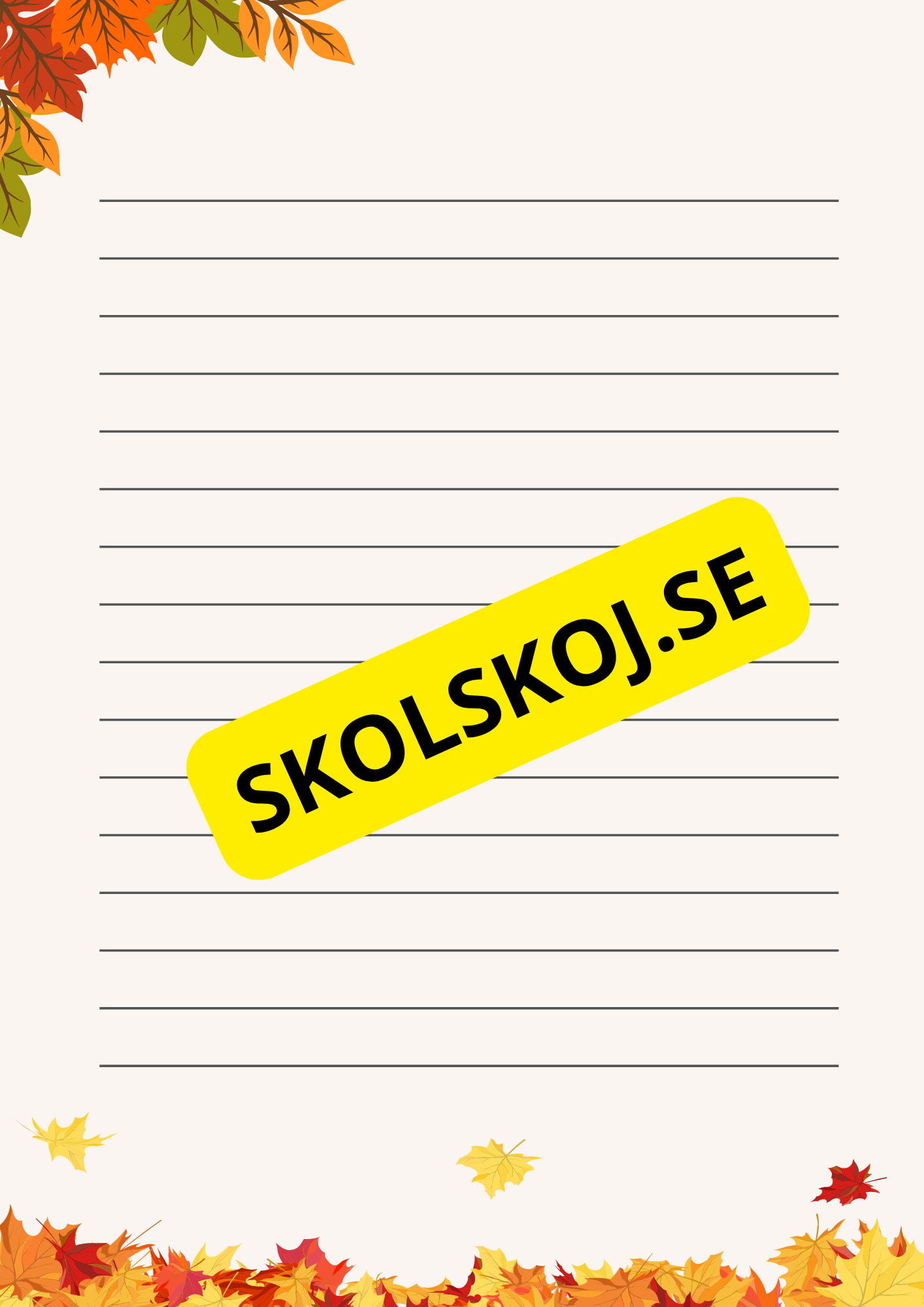 Vi skriver om hösten