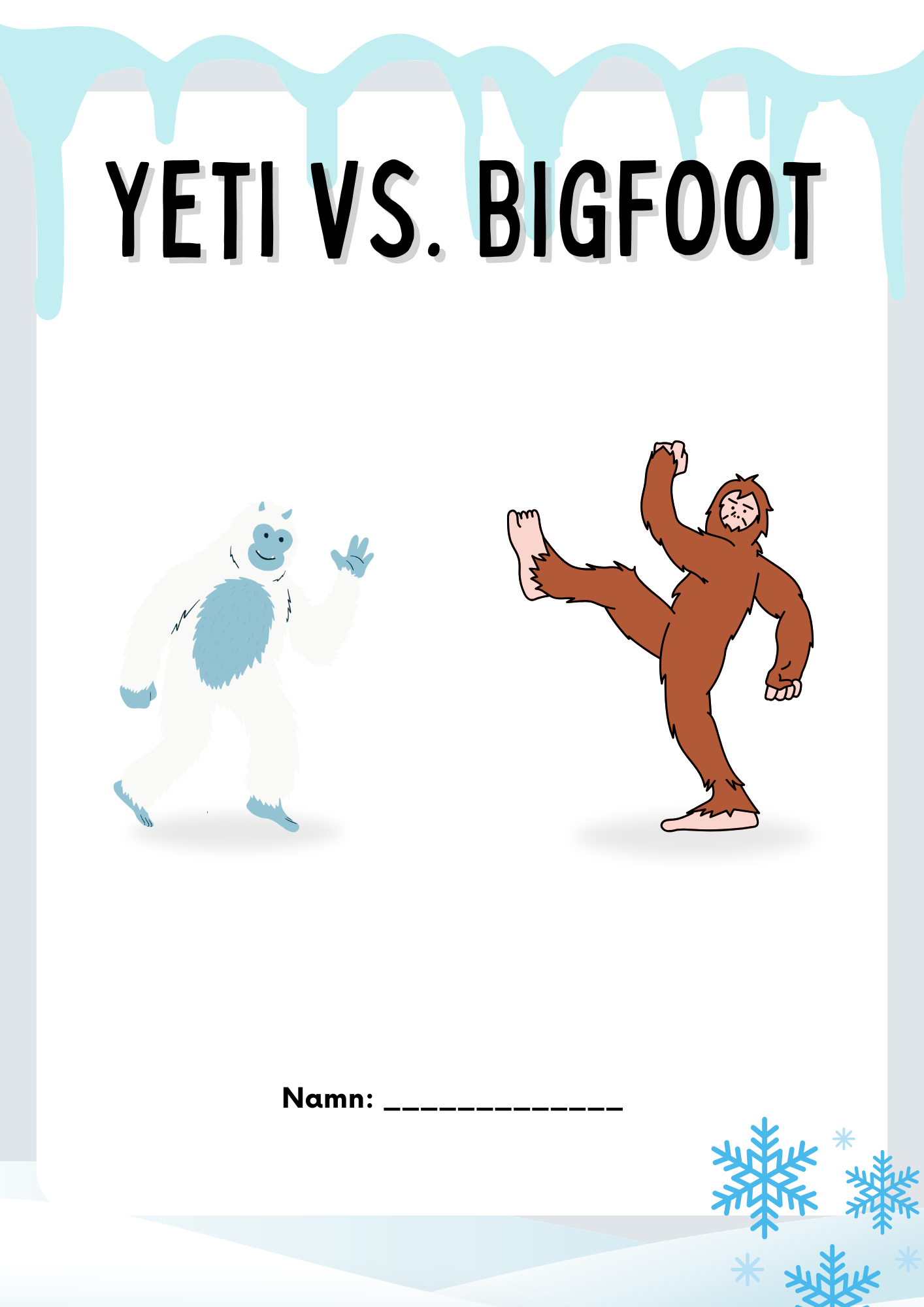 Yeti vs Bigfoot - Läsförståelse och lite till