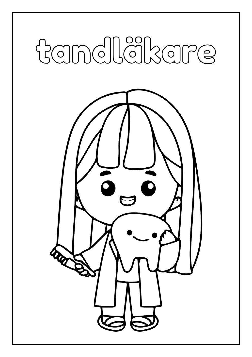 Yrken målarbok
