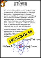 Atomer, molekyler och grundämnen - NO
