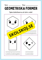 Geometriska former - Förskoleklass - Årskurs 3