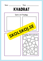 Geometriska former - Förskoleklass - Årskurs 3