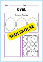 Geometriska former - Förskoleklass - Årskurs 3