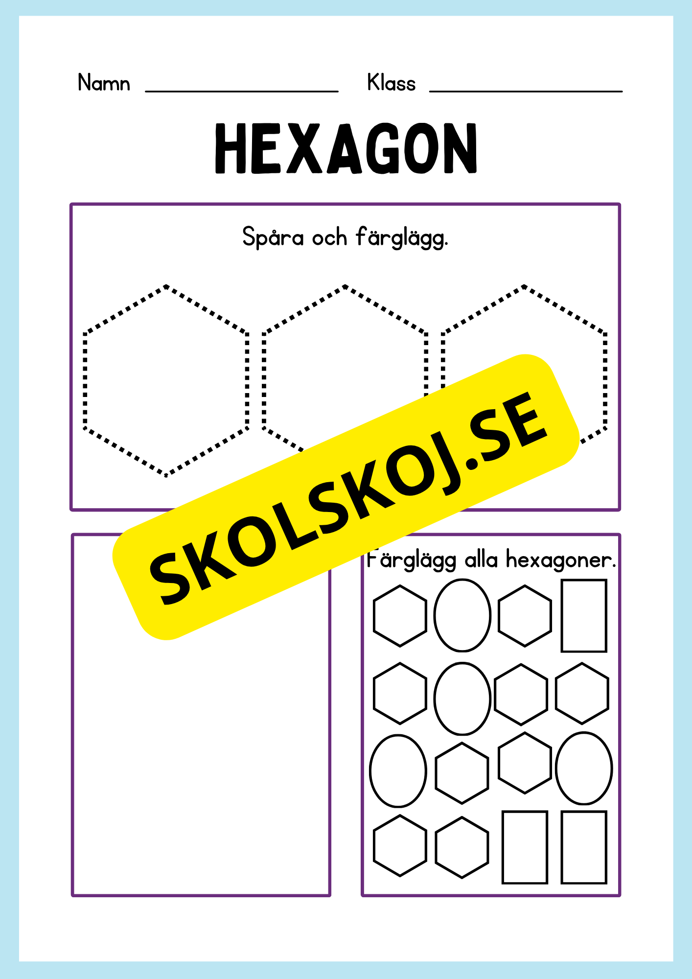 Geometriska former - Förskoleklass - Årskurs 3