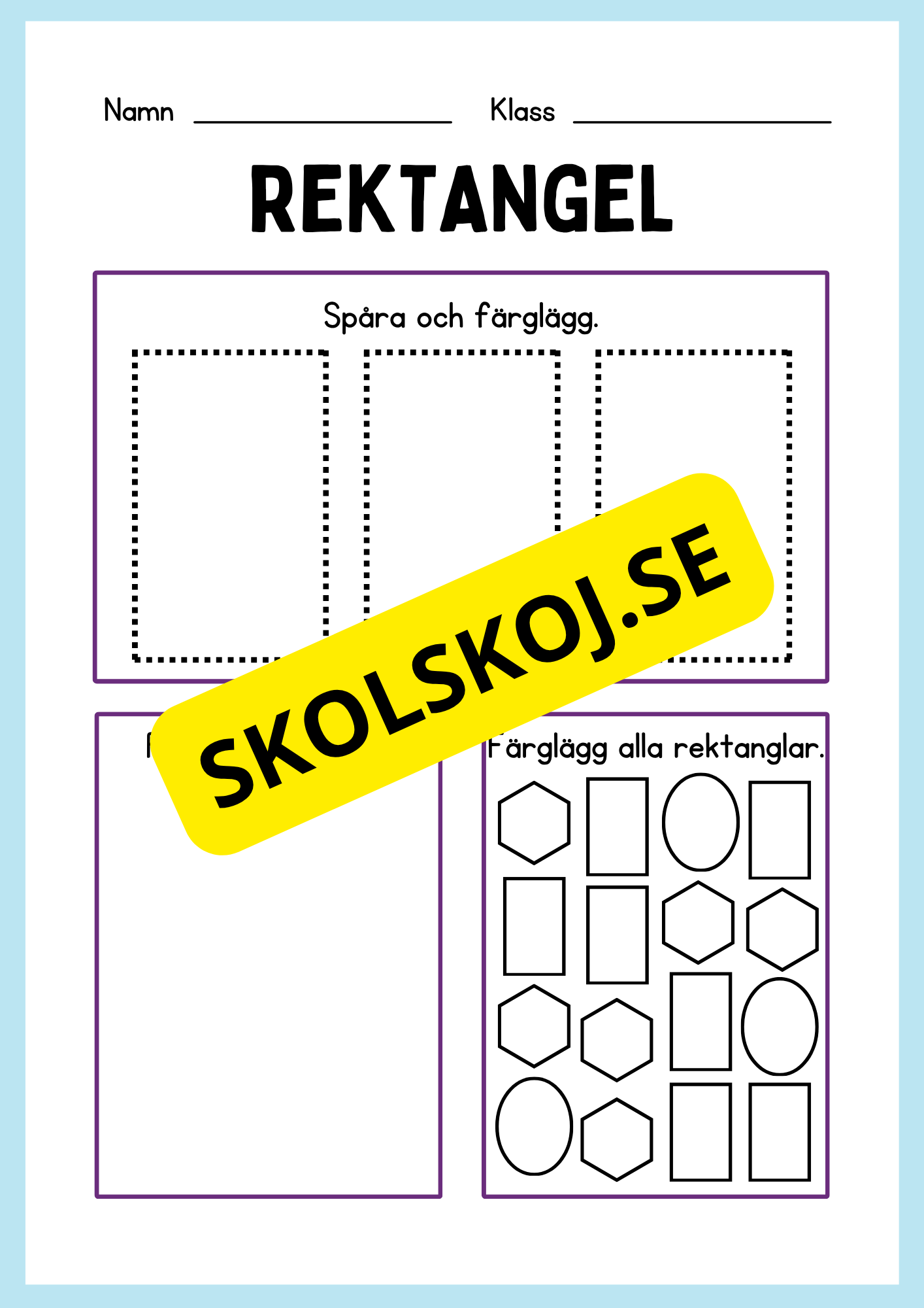 Geometriska former - Förskoleklass - Årskurs 3
