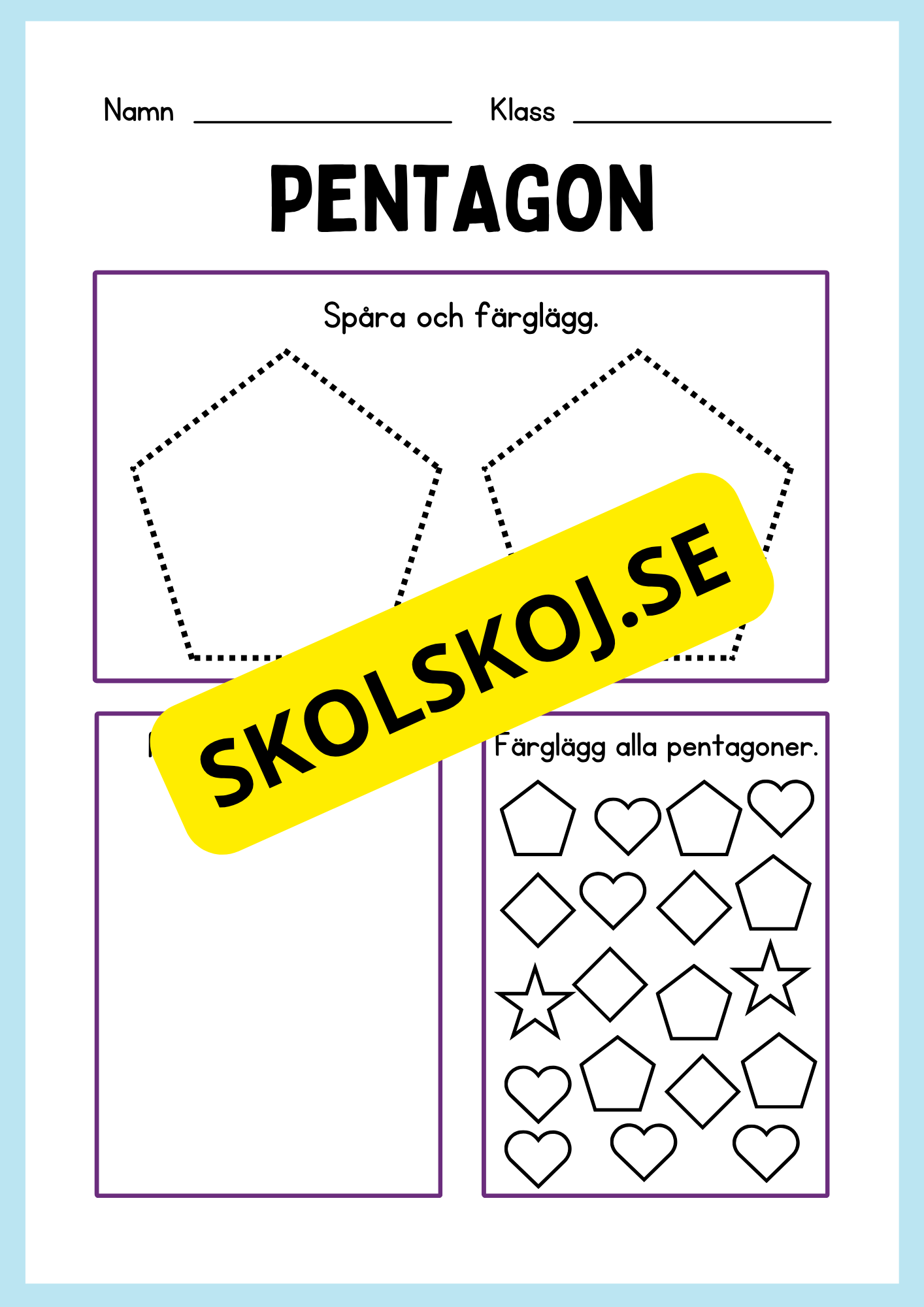 Geometriska former - Förskoleklass - Årskurs 3