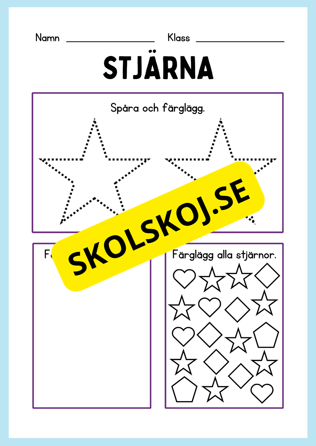 Geometriska former - Förskoleklass - Årskurs 3
