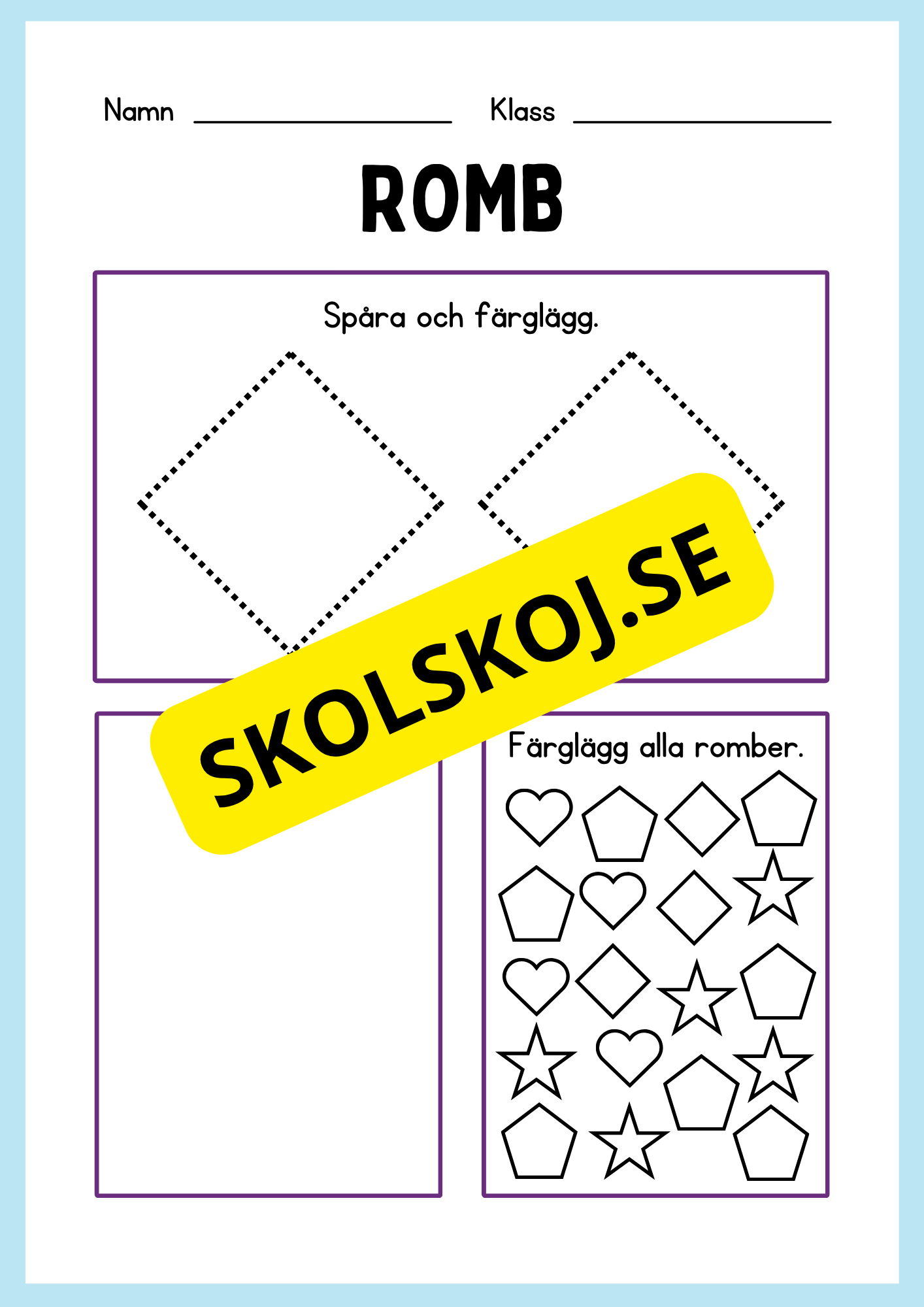 Geometriska former - Förskoleklass - Årskurs 3