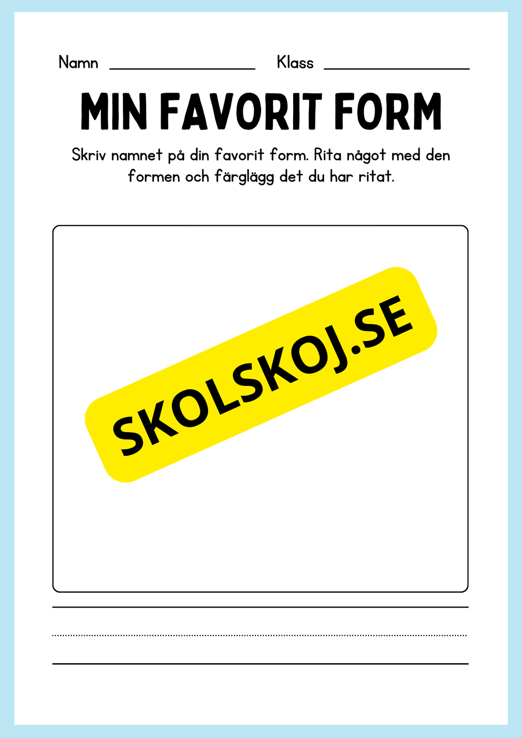 Geometriska former - Förskoleklass - Årskurs 3