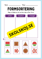 Geometriska former - Förskoleklass - Årskurs 3
