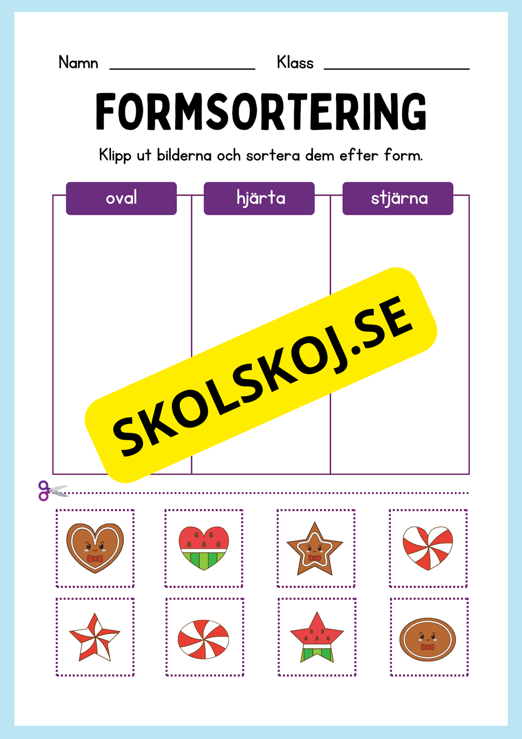 Geometriska former - Förskoleklass - Årskurs 3
