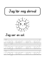 Jag lär mig skriva - Jag ser jag har