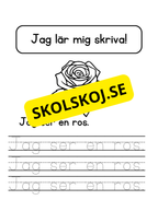 Jag lär mig skriva - Jag ser jag har