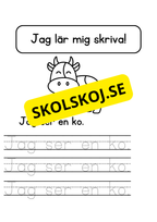 Jag lär mig skriva - Jag ser jag har