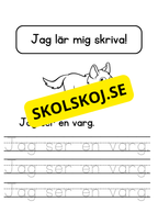 Jag lär mig skriva - Jag ser jag har
