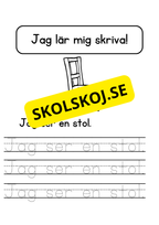 Jag lär mig skriva - Jag ser jag har