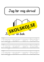Jag lär mig skriva - Jag ser jag har
