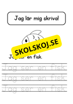 Jag lär mig skriva - Jag ser jag har