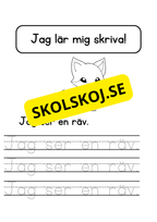 Jag lär mig skriva - Jag ser jag har
