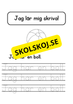 Jag lär mig skriva - Jag ser jag har