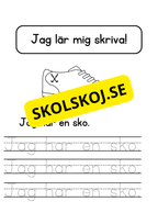Jag lär mig skriva - Jag ser jag har