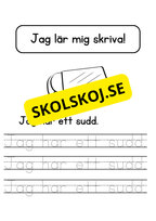 Jag lär mig skriva - Jag ser jag har