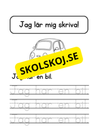 Jag lär mig skriva - Jag ser jag har