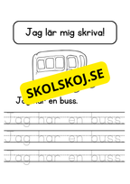 Jag lär mig skriva - Jag ser jag har