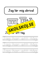 Jag lär mig skriva - Jag ser jag har