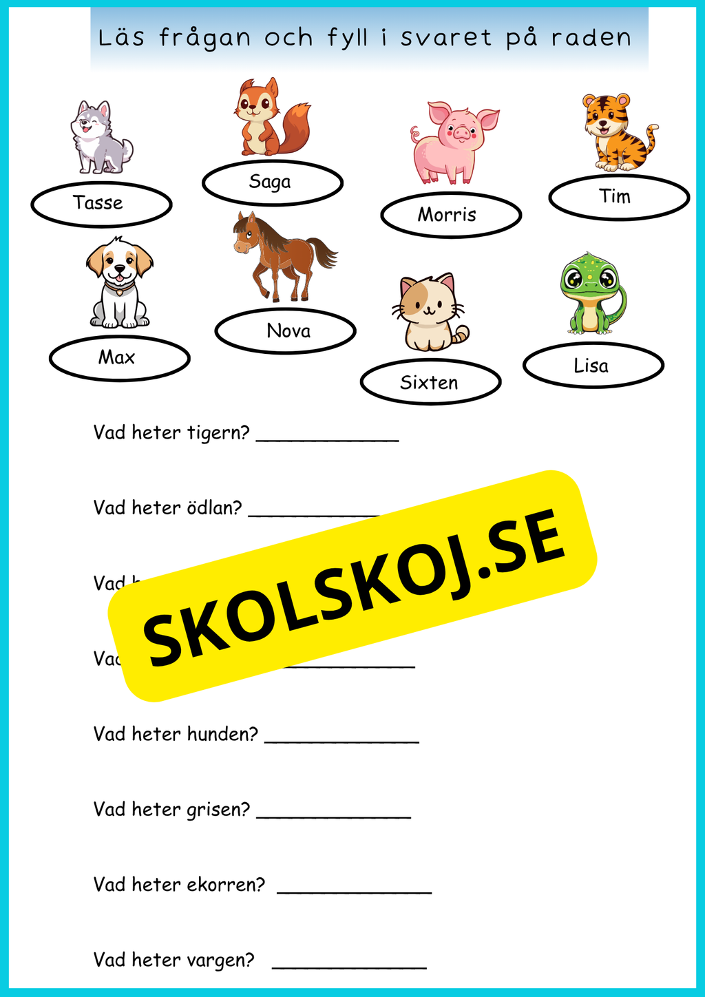 Läs och skriv - Läsförståelse