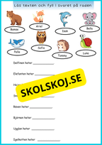 Läs och skriv - Läsförståelse