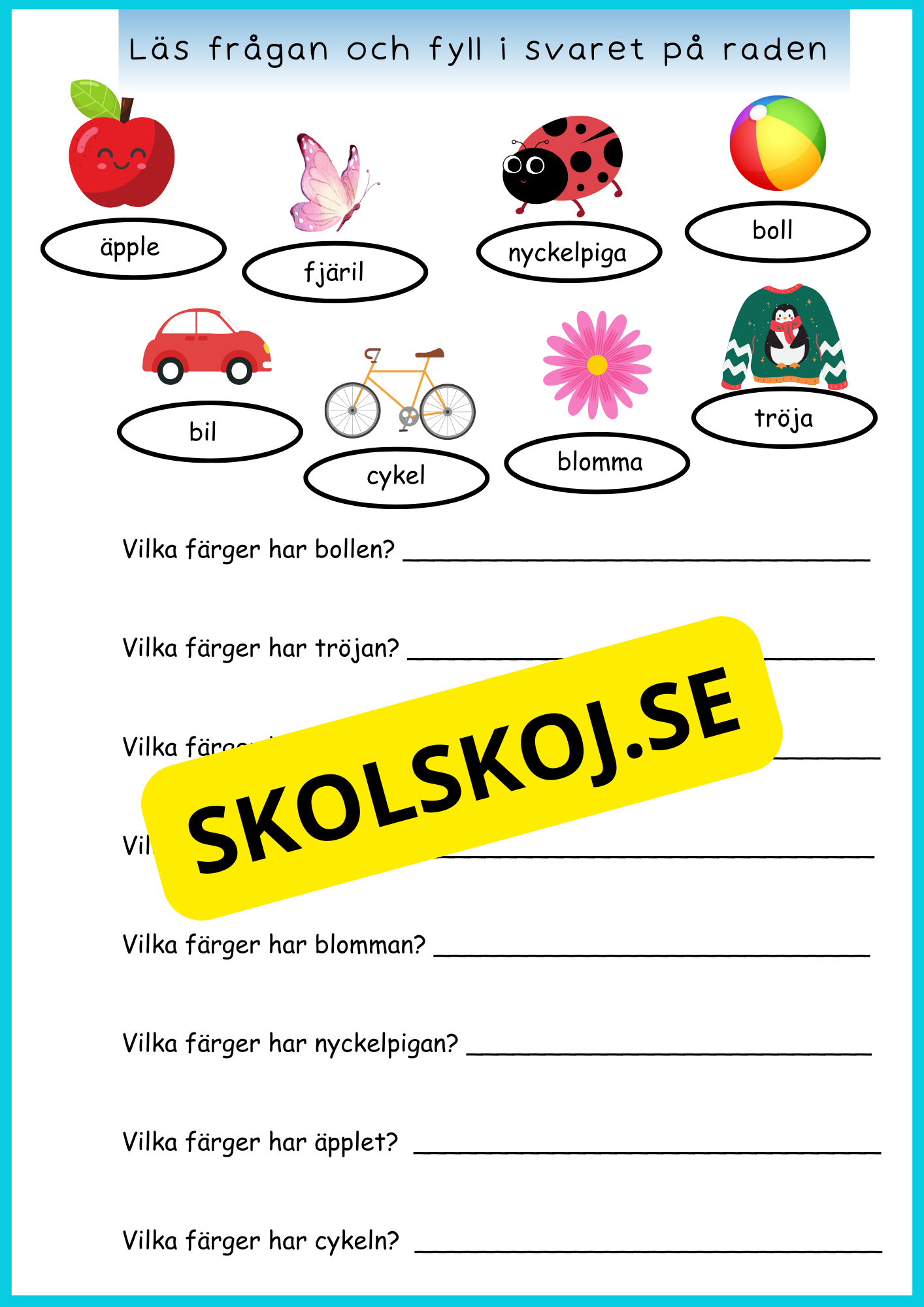 Läs och skriv - Läsförståelse