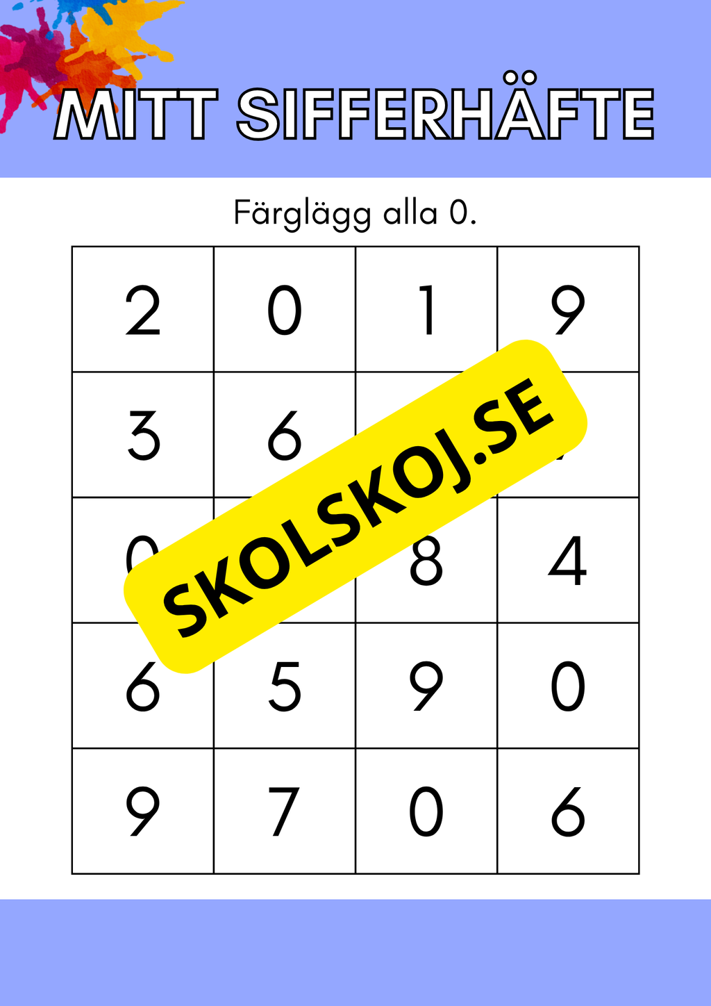 Mitt sifferhäfte