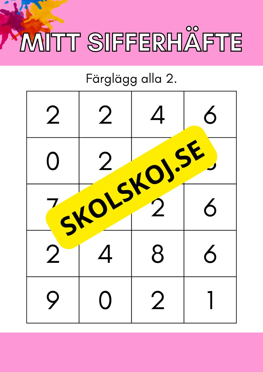 Mitt sifferhäfte