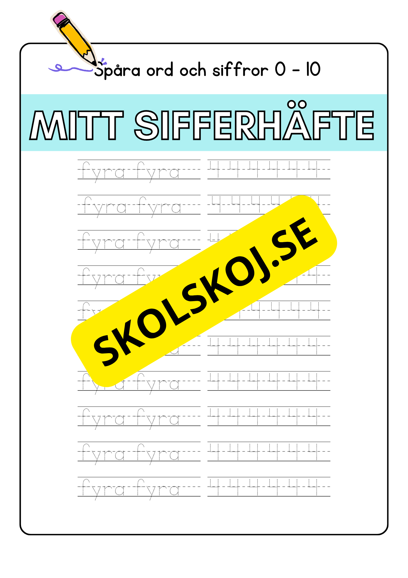 Mitt sifferhäfte