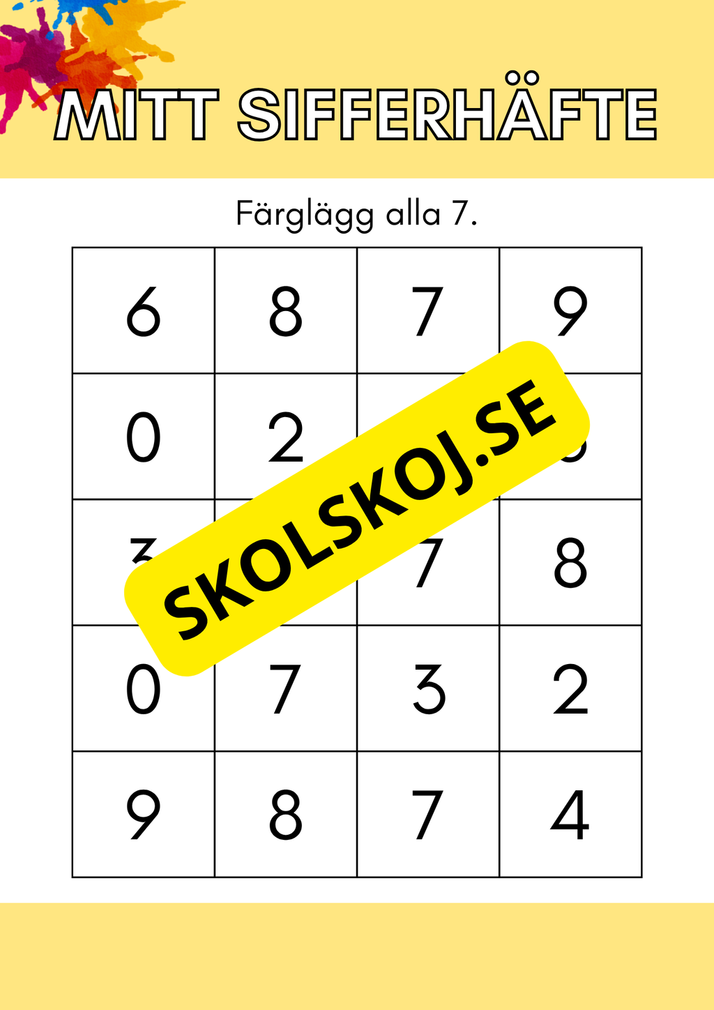Mitt sifferhäfte
