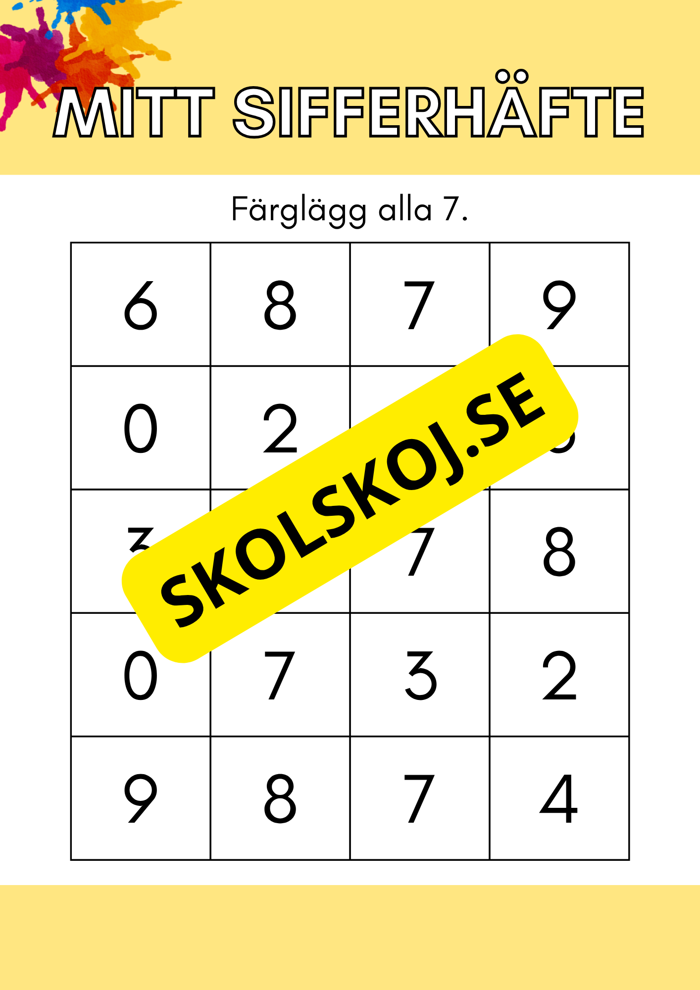 Mitt sifferhäfte
