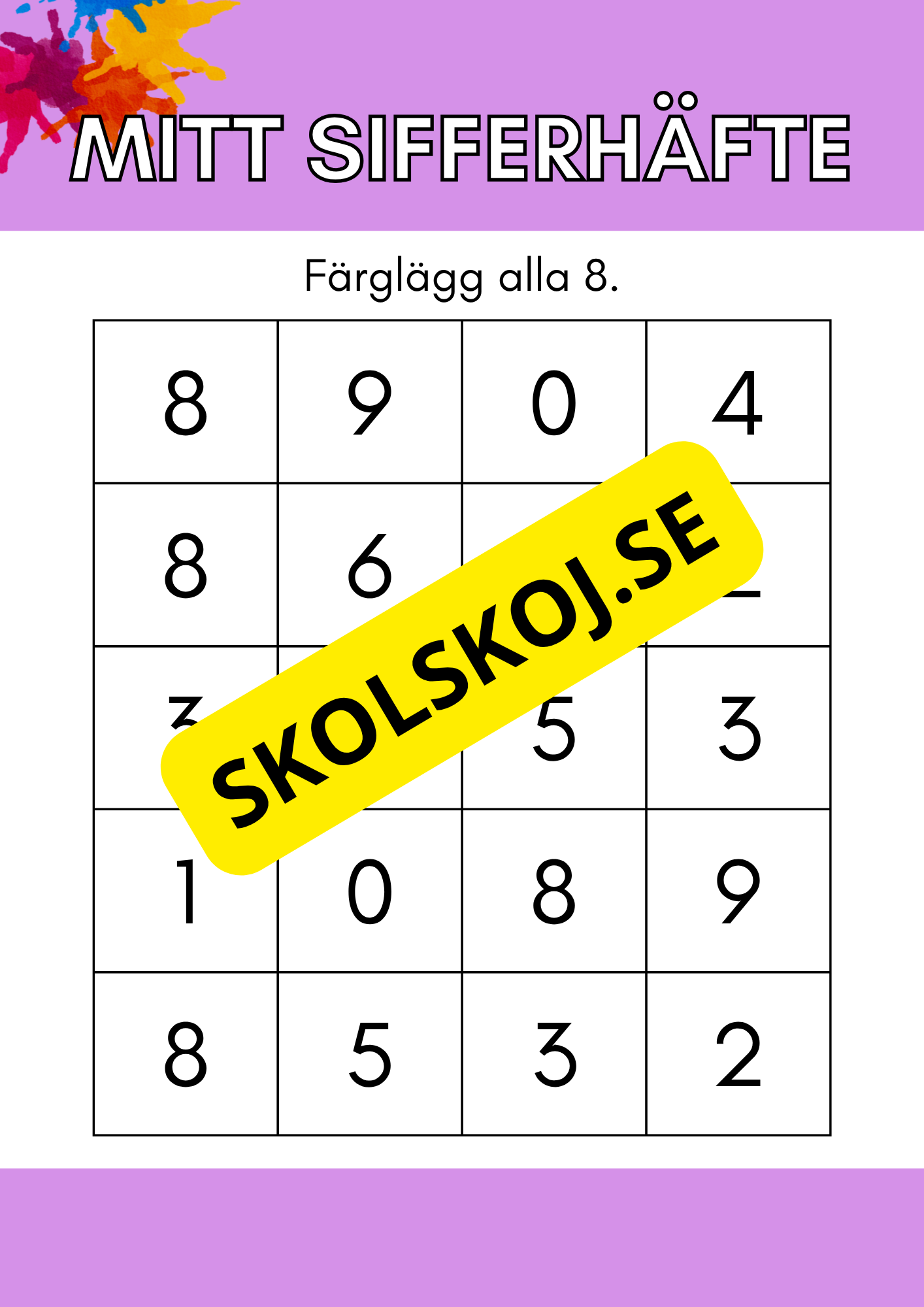 Mitt sifferhäfte