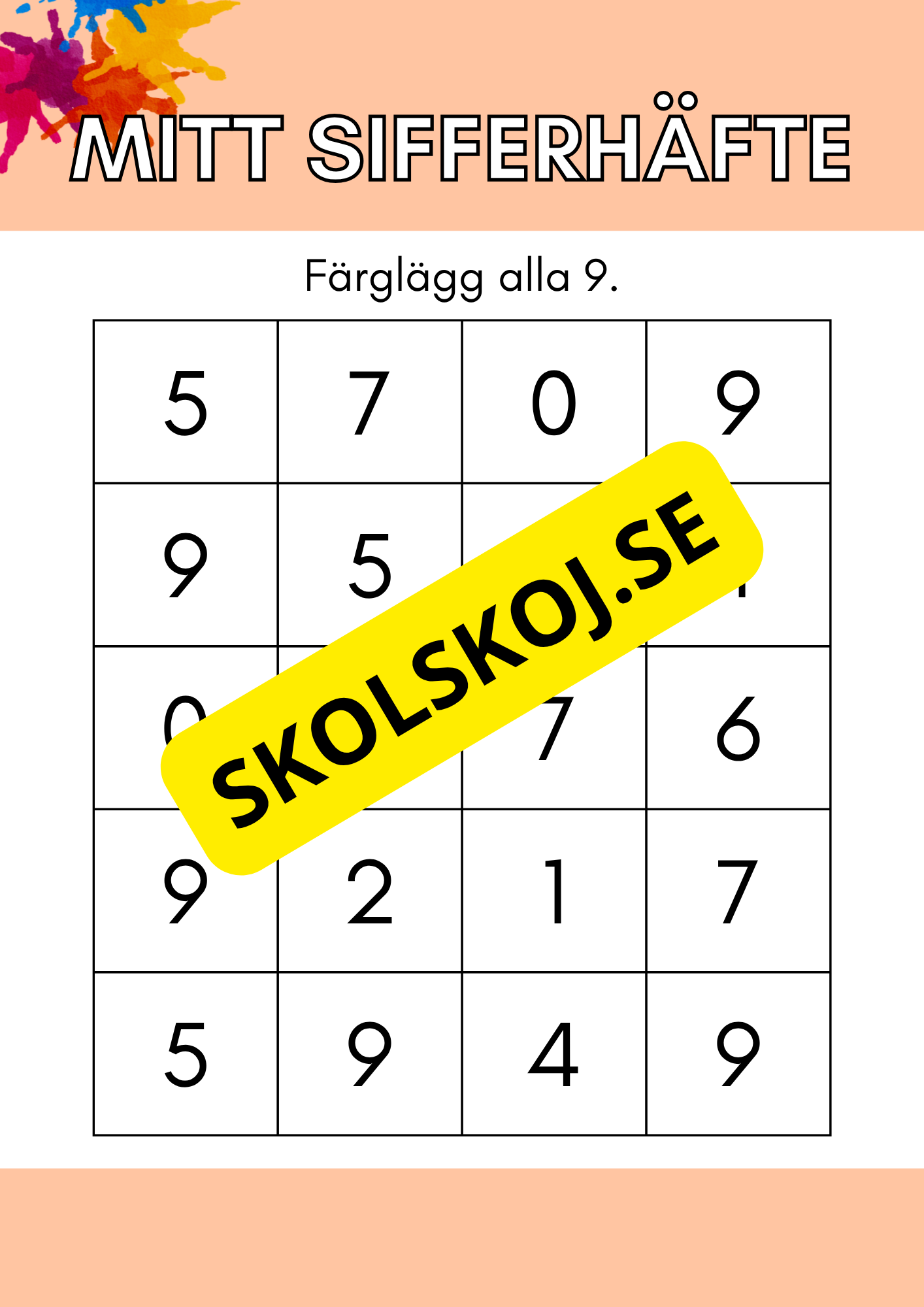 Mitt sifferhäfte