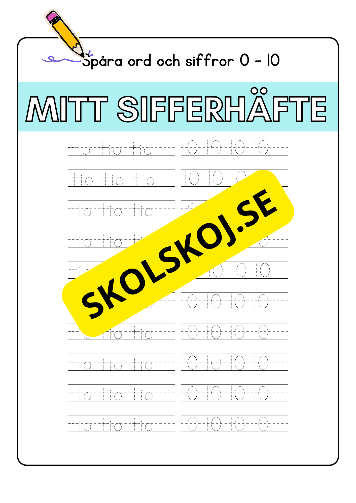 Mitt sifferhäfte