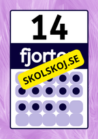 Väggsiffror - 1 - 20 - A4 format