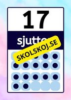 Väggsiffror - 1 - 20 - A4 format