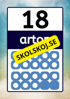 Väggsiffror - 1 - 20 - A4 format