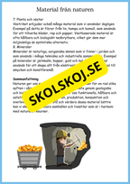 Vattnets kretslopp och materialens betydelse - Läsförståelse - Åk 4 - 6